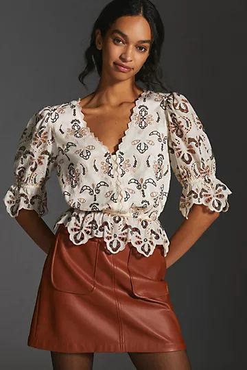 By Anthropologie Eyelet Blouse | Anthropologie (US)