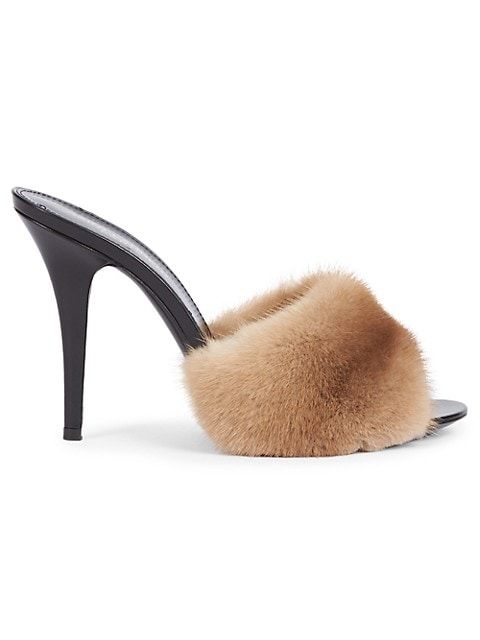 Roy Mink Fur & Leather Mules | Saks Fifth Avenue