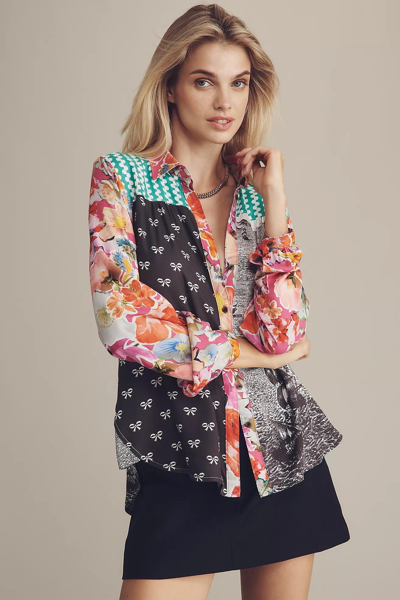 The Paz Buttondown Shirt by Maeve | Anthropologie (US)