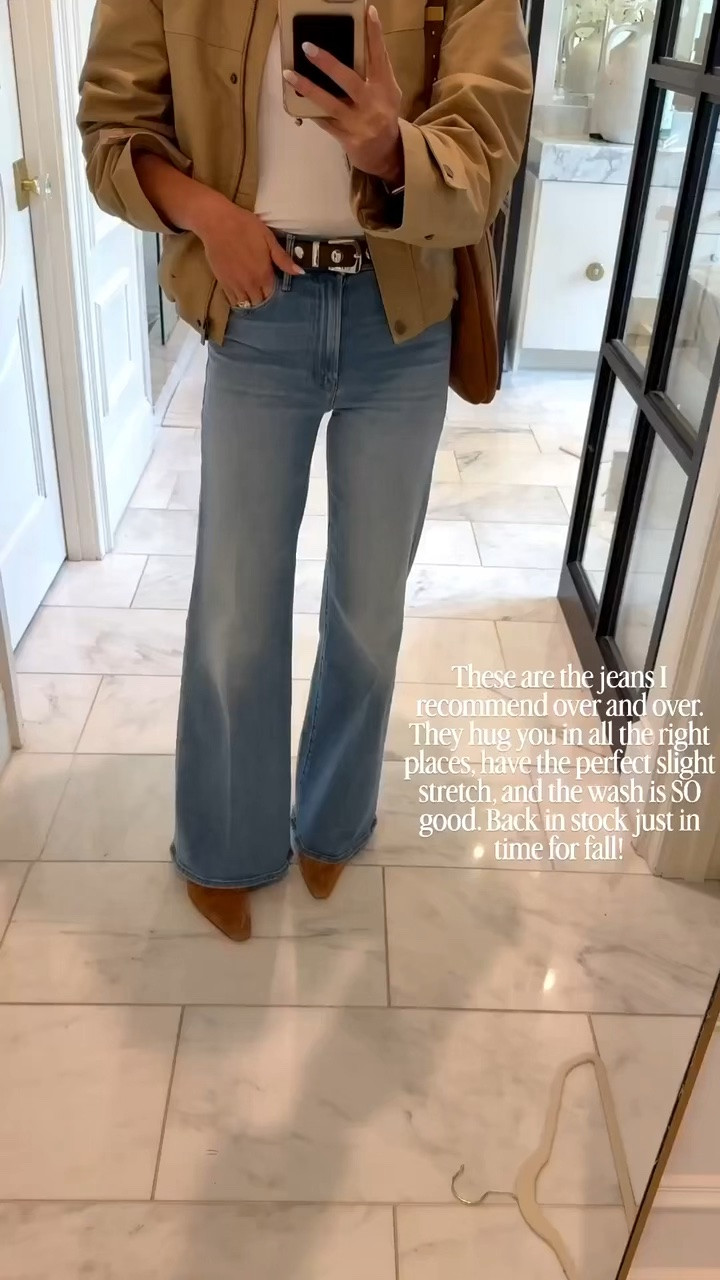 These amazing mother jeans are 30% off! They fit like a glove and so flattering. I'm wearing size 25 fit tts