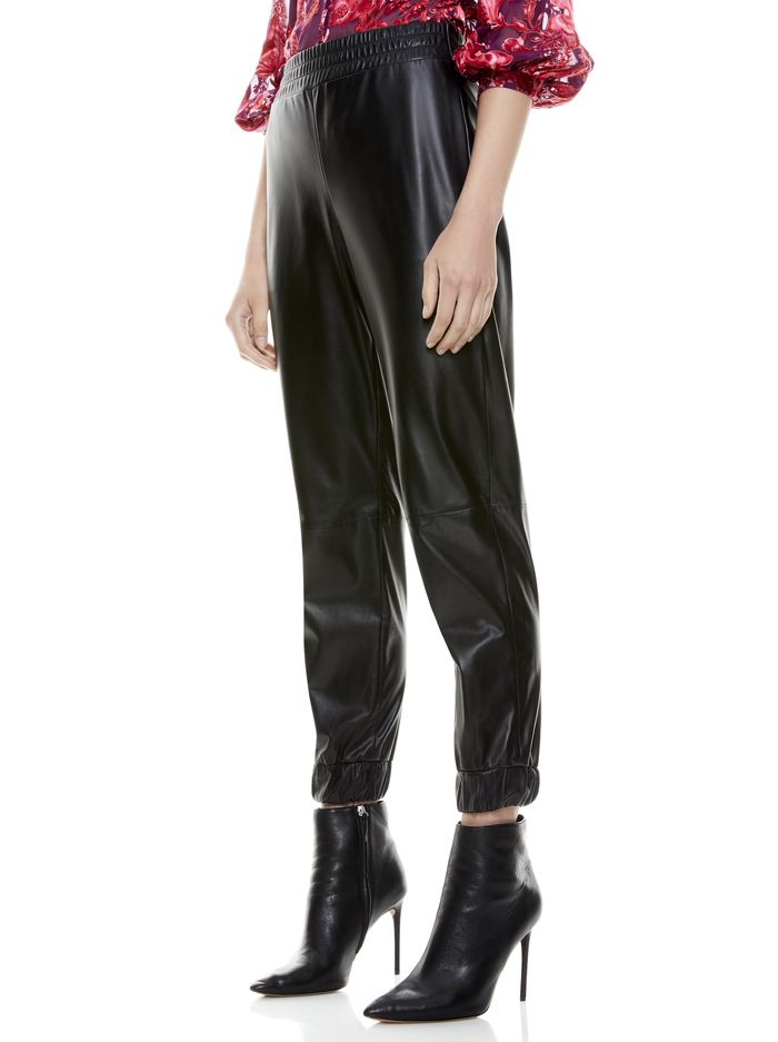 PETE VEGAN LEATHER JOGGER | Alice + Olivia