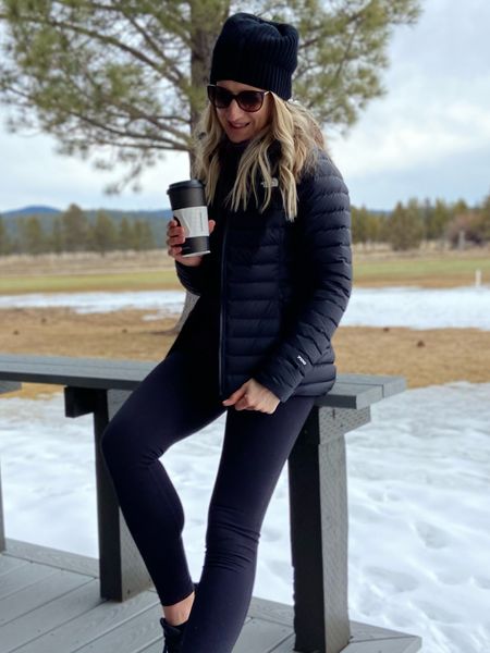 Snow or skit outfit, this North Face jacket keeps me super cozy in the snow! Paired with Lululemon leggings, a black beanie and sorel snow boots. #giftsforher

#LTKunder100 #LTKstyletip #LTKHoliday