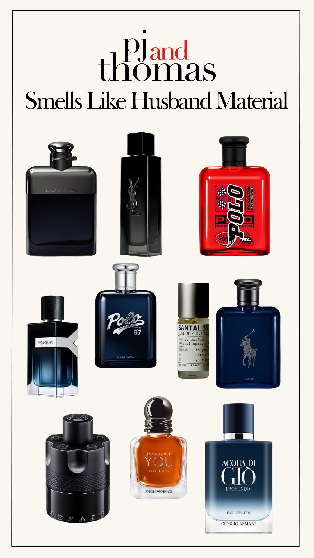 Smells like husband material 👃🏼✨
These are our favorite colognes for everyday wear — fresh, woodsy, a little spicy, and 100% compliment-worthy. Whether you’re shopping for your man, your brother, your dad, or just someone who needs to retire the Axe spray 😅… these are safe bets.
We’ve worn (and loved) most of these over the years, and a few are go-tos in our house right now.
All linked below — from classic picks like Acqua di Giò to newer favorites like Ralph’s Club.
#menscologne #bestmensfragrances #giftideasforhim #ltkbeauty #ltkmensstyle #smellgoodszn 

 #LTKStyleTip #LTKBeauty #LTKMens