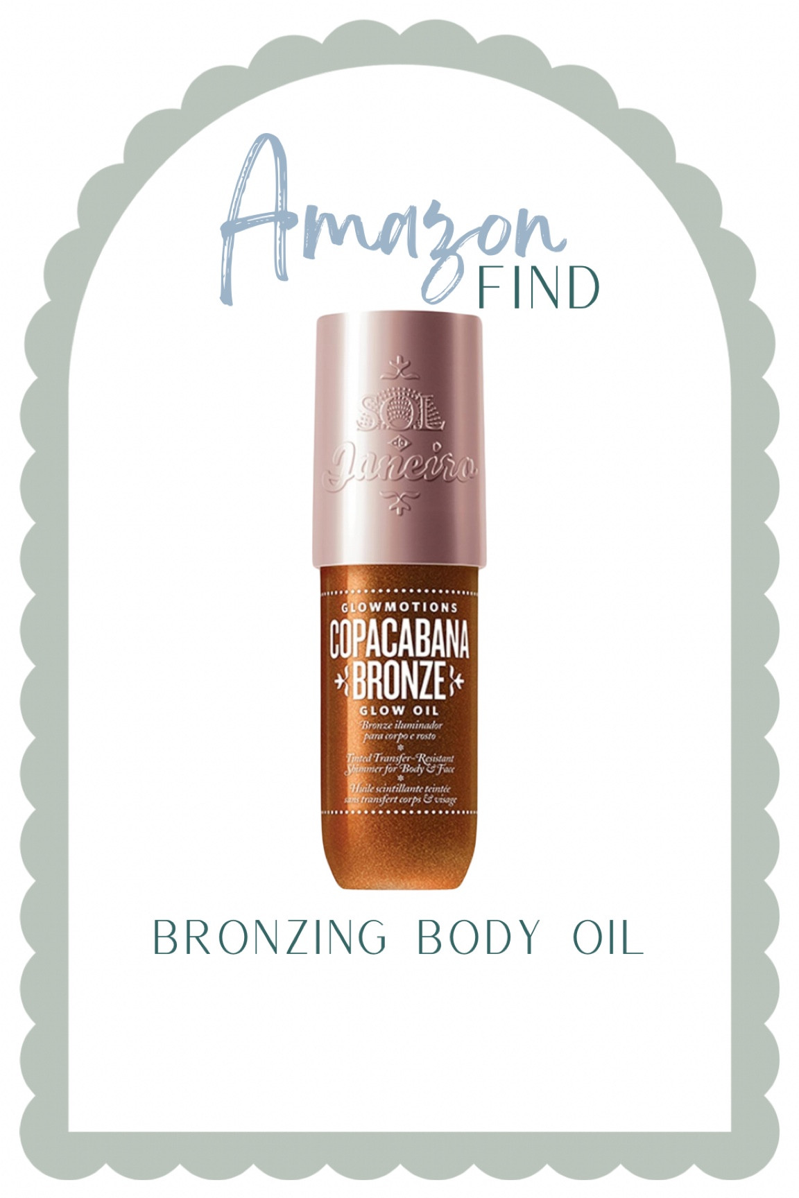 Tanning lotion
Bronzing lotion
Glow lotion
Body oil 
Vacation must haves
Amazon find
Sol de janeiro 

#LTKbeauty #LTKSeasonal #LTKstyletip