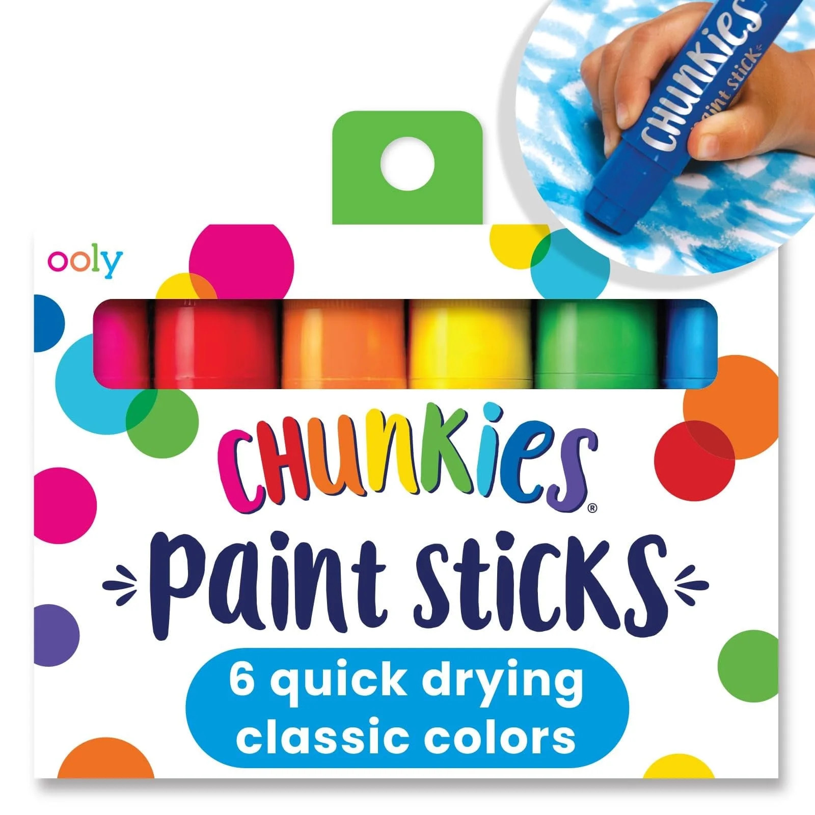 Ooly Chunkies 6 Paint Sticks For Kids, Mess Free Art Supplies for Toddlers | Walmart (US)