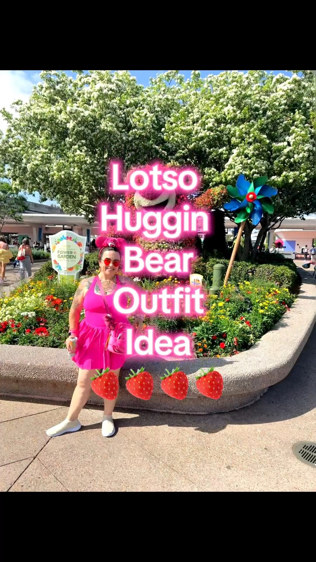 Saw this topiary in Epcot and it inspired my next bound! Serving strawberry-scented sass with just a tiny villain era 🍓💗🐻
Because being cute and a little unhinged is kind of my brand… and Lotso would approve.
.
#Disneybound #LotsoHugginBear #DisneyStyle #DisneyAdult #ComfyCute

#LTKootd #LTKOver40 #LTKMidsize