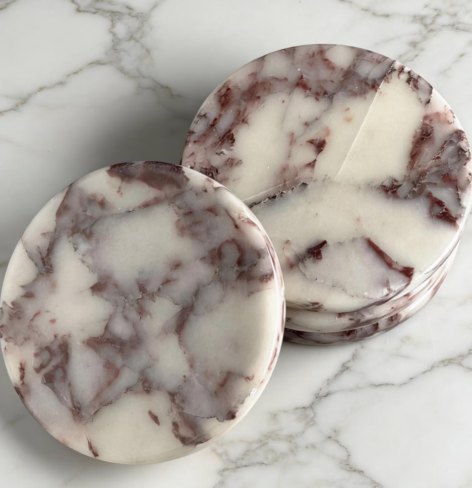 The prettiest Calcatta Marble coasters! home, amazon, etsy, wayfair, target, restoration hardware, pottery barn, arhaus Home details linked ✨ Amazon, Etsy, Wayfair, Target, Restoration Hardware, Pottery Barn, Arhaus, Walmart, Studio McGee, Serena & Lily, Crate & Barrel, West Elm, Threshold, HomeGoods, and more 🤍 Furniture, decor, lighting, rugs, mirrors, styling pieces, and organization favorites 

 