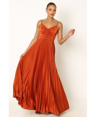 Naira Pleated Maxi Dress - Black | Macy's