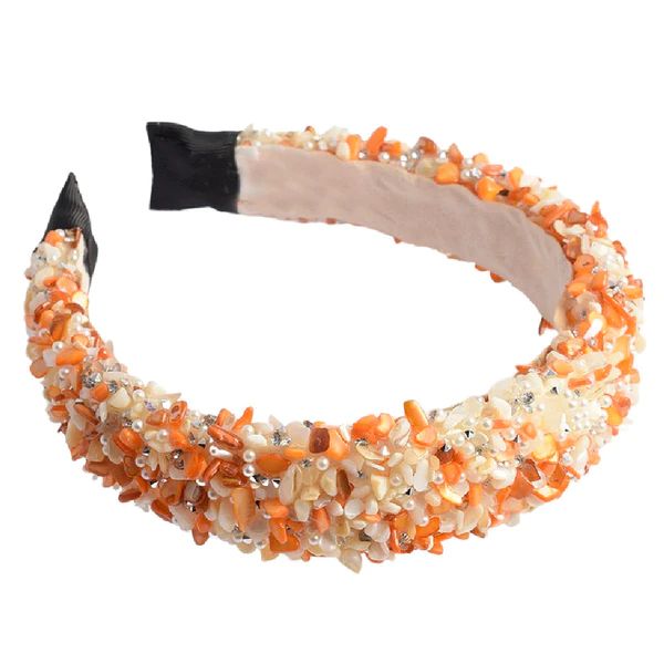 All that Glitters Headband - Orange | Headbands of Hope