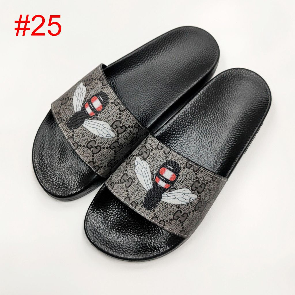 7 G-u-c-c-c-i Women Men Flat Sandals In Paris Rubber Slides Slippers Size 36-46 | DHGate