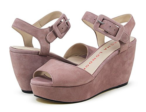 Sacha London Otelo Blush Kid Suede Sandal | Amazon (US)