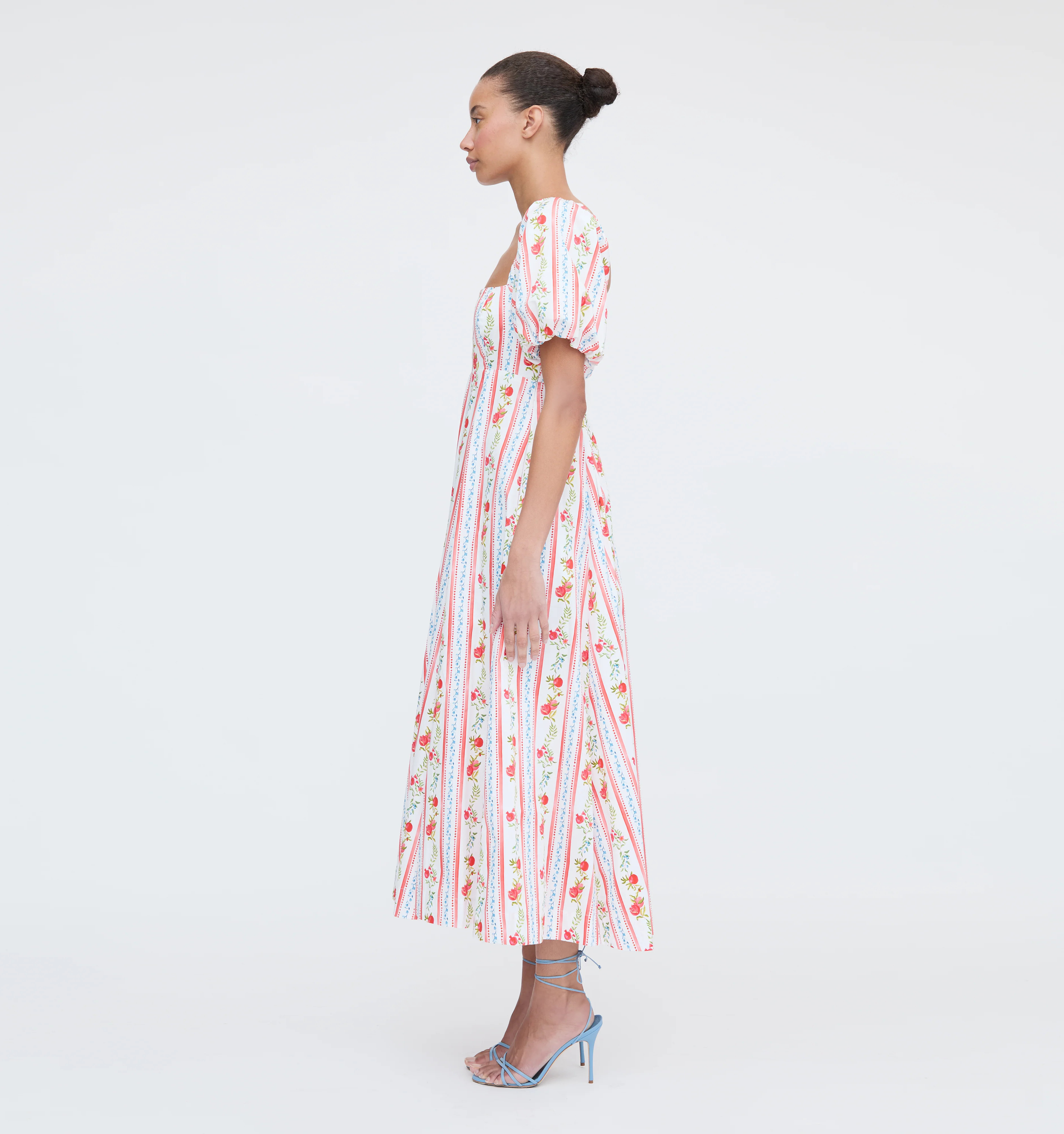 The Matilda Dress - Pomegranate Stripe | Hill House Home US