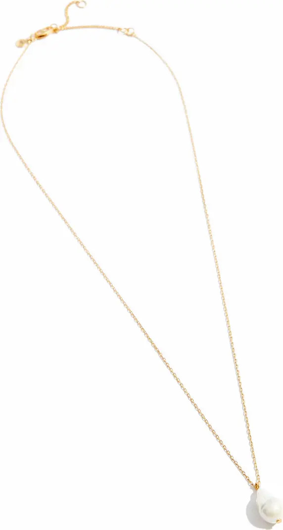 Madewell Freshwater Baroque Pearl Pendant Statement Necklace | Nordstrom | Nordstrom