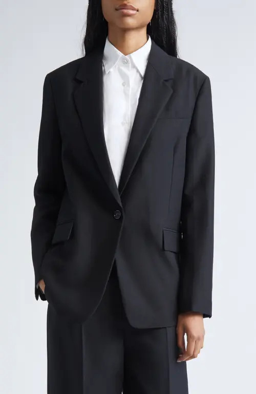 TOTEME Oversized Tailored Blazer in Black at Nordstrom, Size 8 Us | Nordstrom