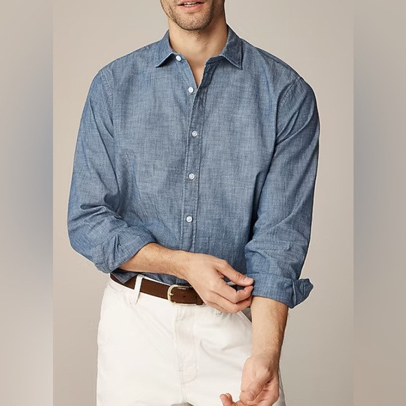 NEW - J. Crew Bowery wrinkle-free dress shirt with spread collar | Poshmark