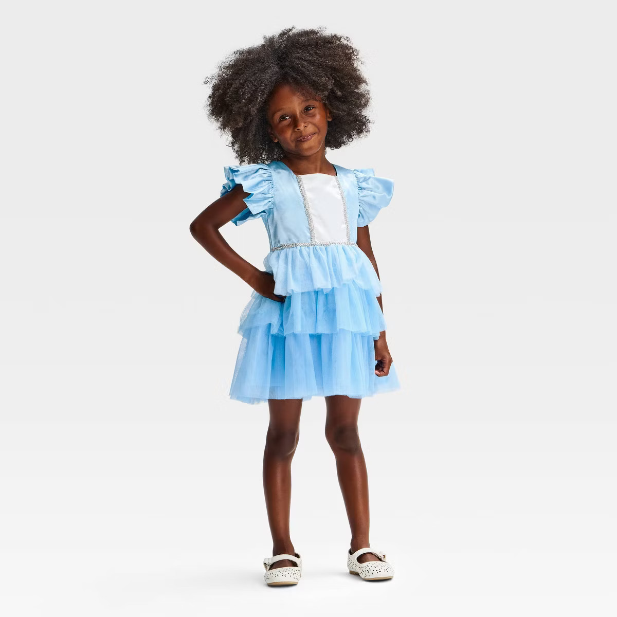 Toddler Girls' Disney Princess Frozen Elsa Ballerina Cosplay Dress - Blue 4T | Target