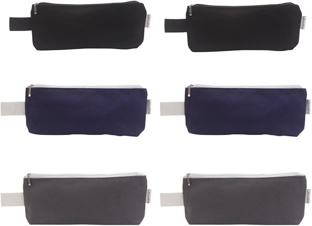 Augbunny Multi-Purpose 100% Cotton 12oz Canvas Zipper Pen Pencil Stationery Case Bag Cosmetic Mak... | Amazon (US)