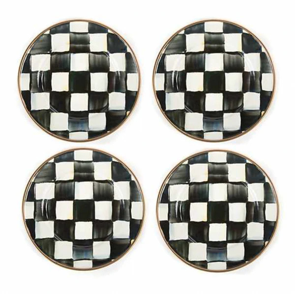 MacKenzie Childs Courtly Check Enamel Appetizer Plate | Waiting On Martha