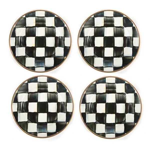 MacKenzie Childs Courtly Check Enamel Appetizer Plate | Waiting On Martha