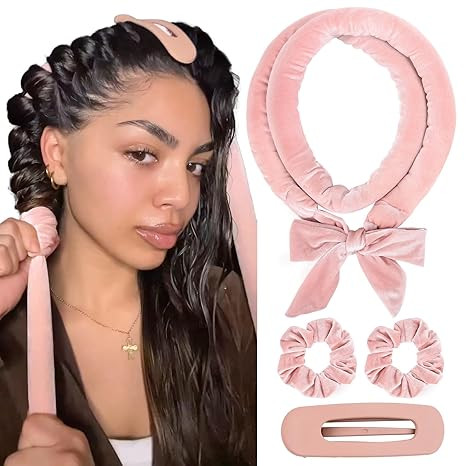 YANIBEST Heatless Hair Curler, No Heat Hair Curlers to Sleep in, Soft Ribbon Wrap for Long Hair... | Amazon (US)
