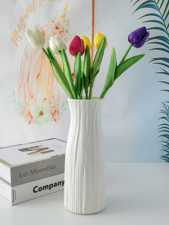 1pc Plastic Decorative Vase, Dried Flower Container, Creative Flower Insert Ornament For Indoor | SHEIN