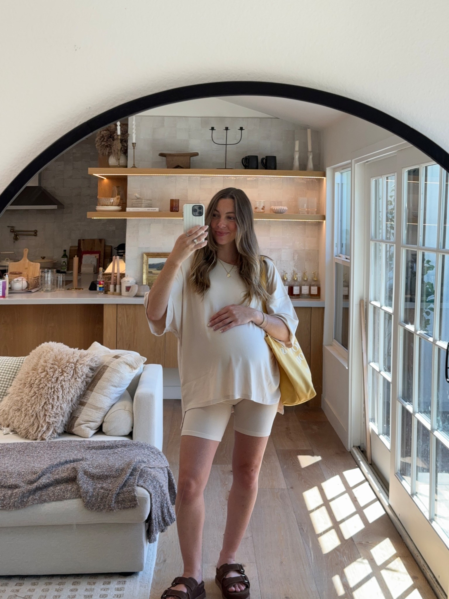 Use code hannahmae15 🤍!! Size small & fits great even 33 weeks pregnant 
