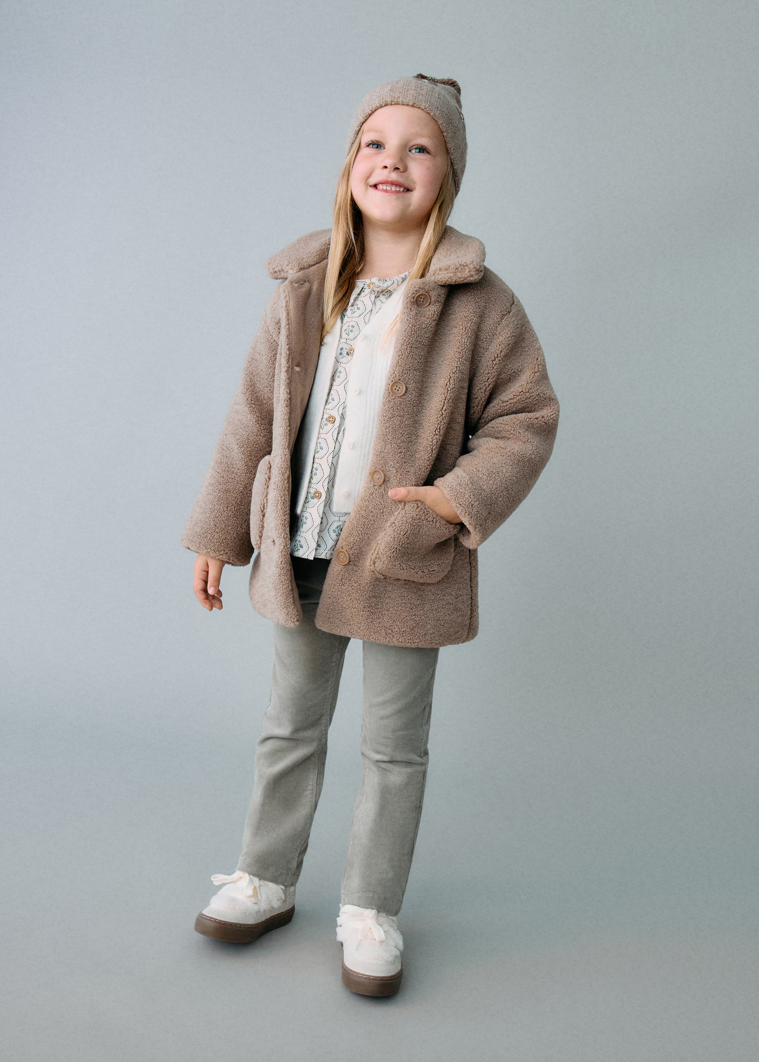 Shearling-effect coat | Mango (US/MX/AU)