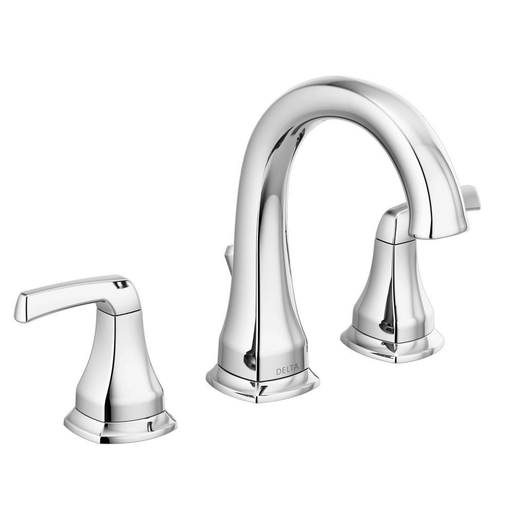 Delta Portwood 8 in. Widespread 2-Handle Bathroom Faucet in Chrome-35770LF - The Home Depot | The Home Depot