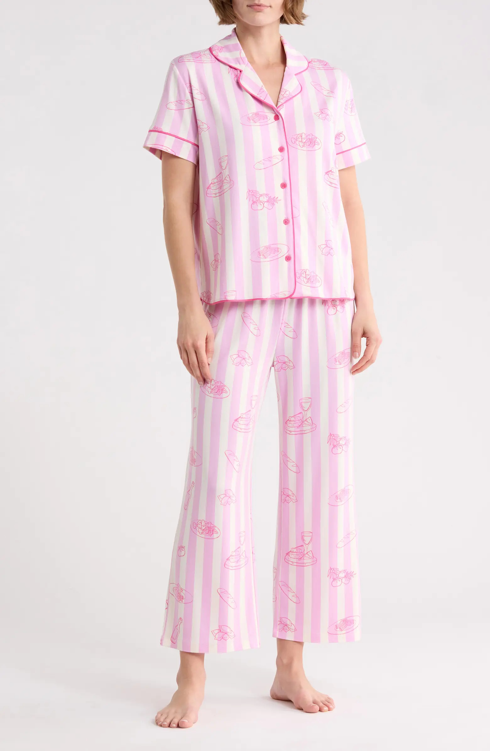 Quiet Night Crop Pajamas | Nordstrom Rack