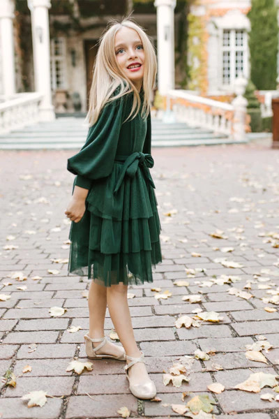 Mini Cosette Dress in Green | Ivy City Co
