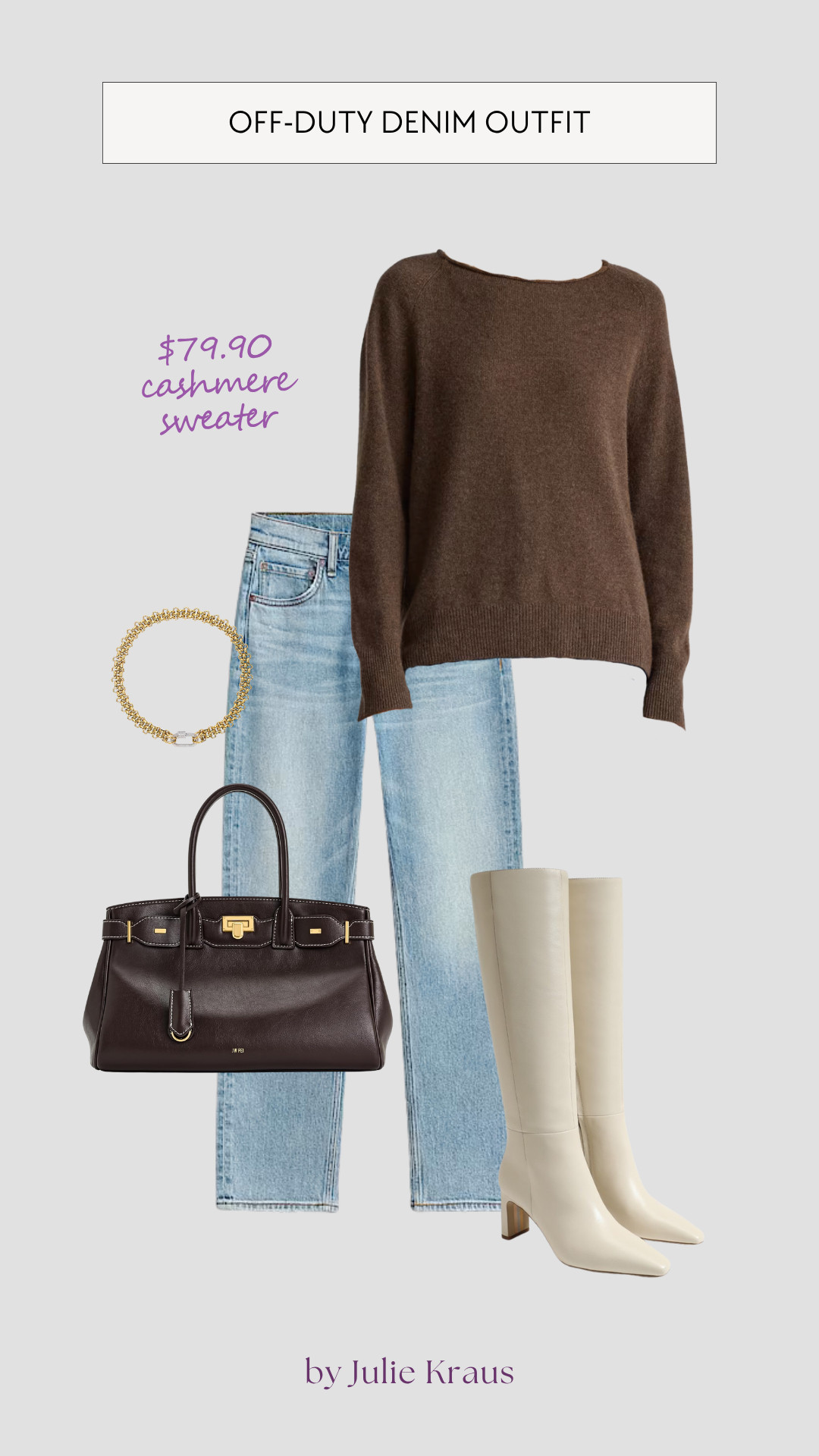 fall denim outfit, off-duty look, cozy fall outfit, casual chic style, everyday fall fashion, knit sweater outfit, effortless fall style, jeans outfit idea 

 #LTKOver40 #LTKStyleTip #LTKShoeCrush