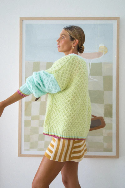 VRG GRL City Of Monet Knit Cardigan // Multi | VRG Grl