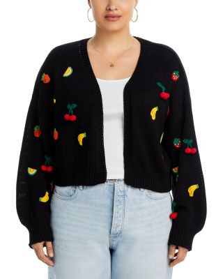 Fruit Embroidered Cropped Cardigan - Exclusive | Bloomingdale's (US)