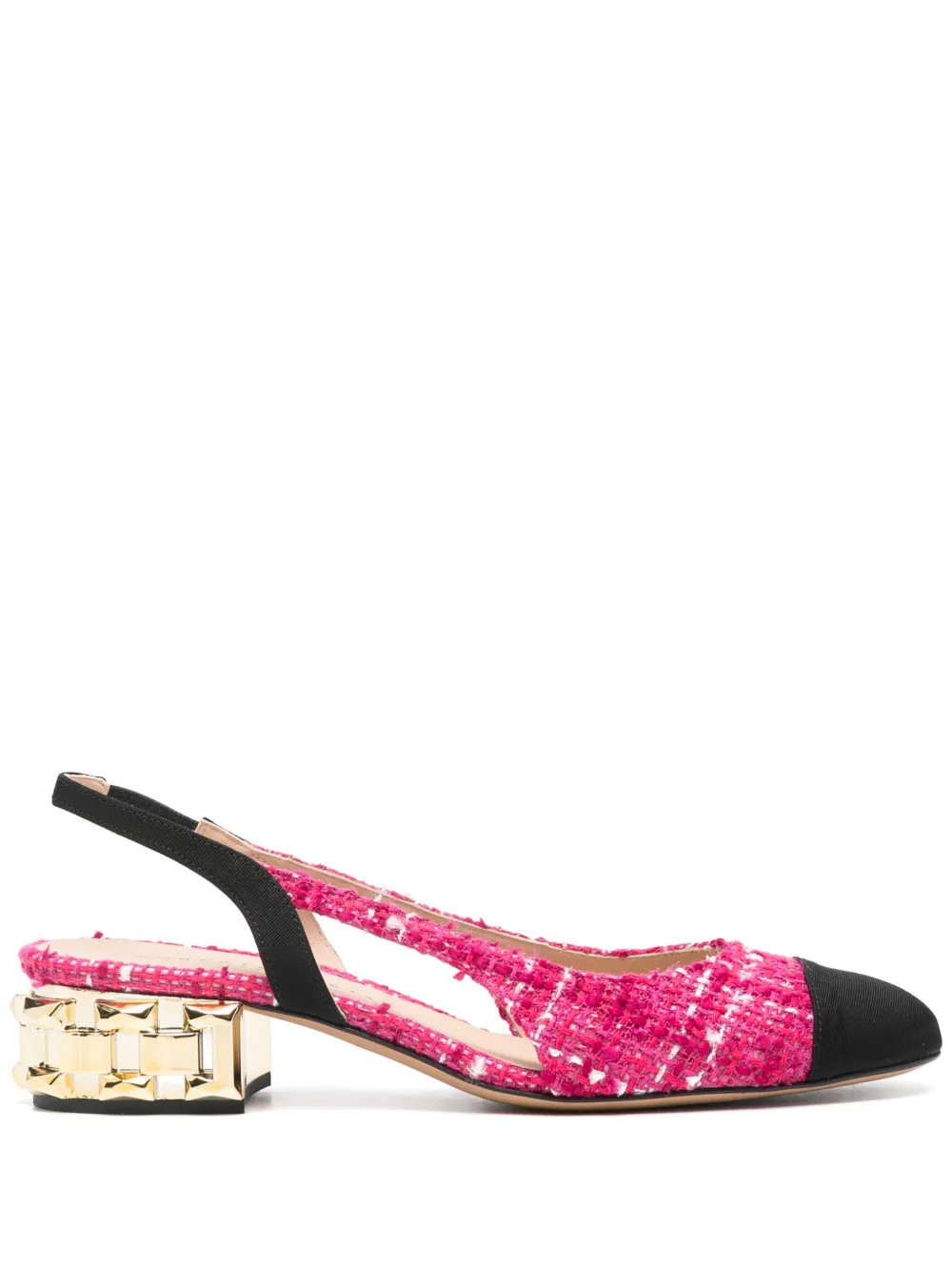 Roberto Festa Aurelia 30mm Tweed Pumps - Farfetch | Farfetch Global