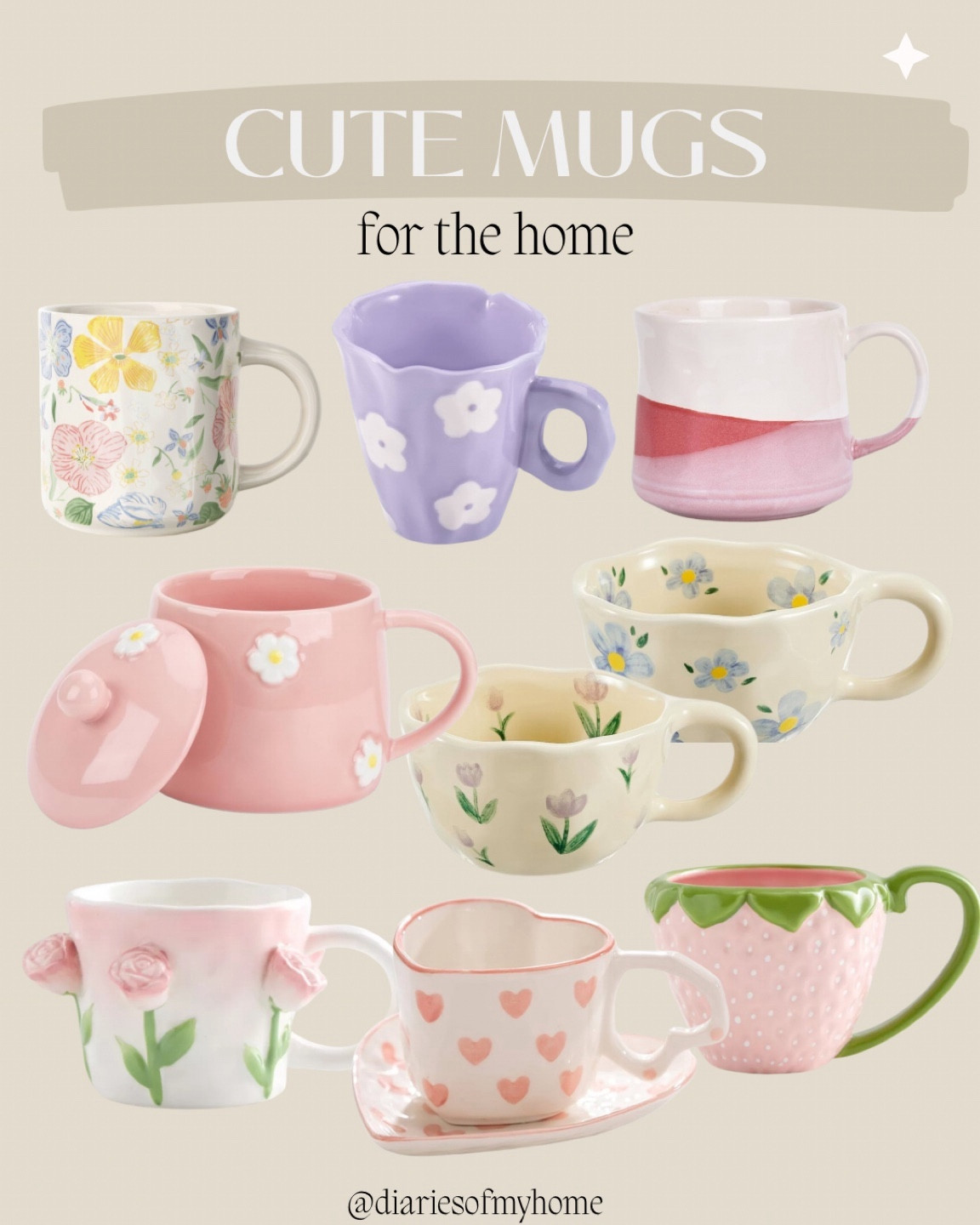 Cute coffee mugs ☕️🤍

#cute #coffeemugs #cafecito #tea #cups #coffeestationdecor #coffeecorner #kawaii #softgirl #aesthetic #thatgirl #cleangirl #pink #coquette #pastels #whimsy #florals #spring #decor #kitchen #kitchendecor #kitcheninspo #giftidea #teen #momlife #momfuel #motherhood #cafecitotime 

#LTKfindsunder50 #LTKhome #LTKSeasonal