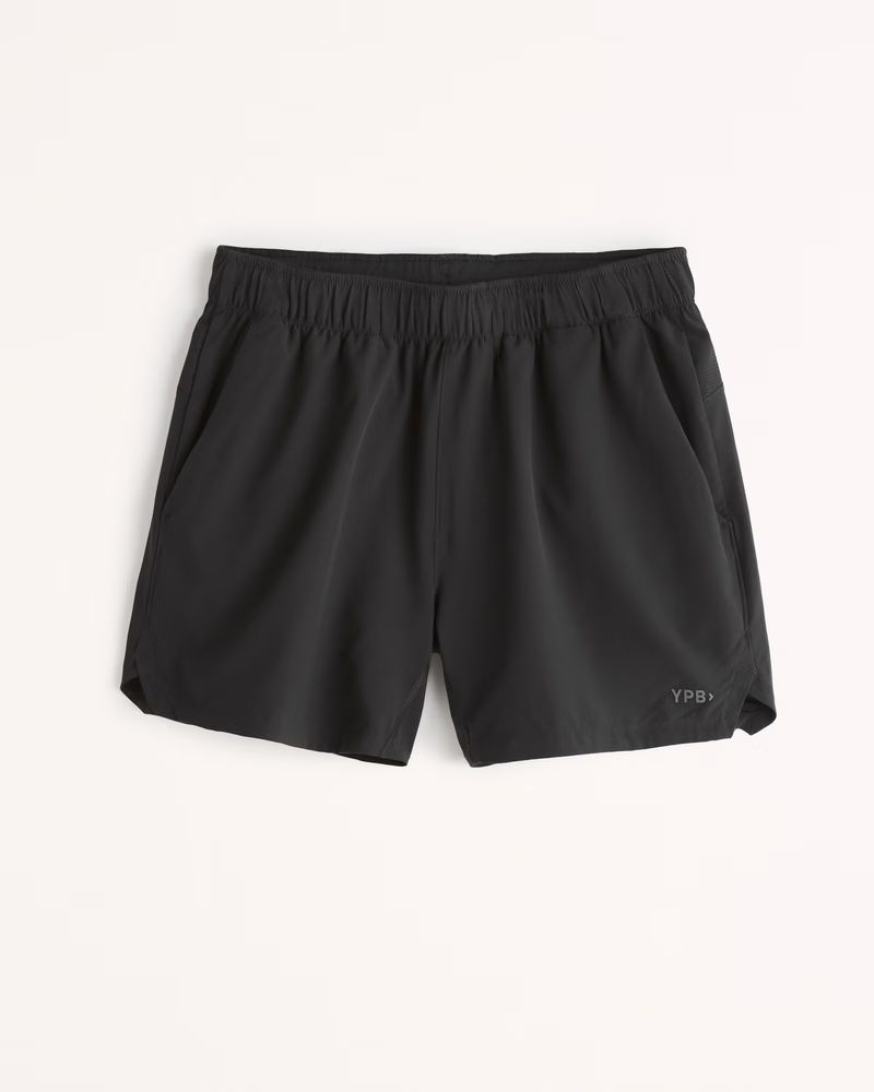 Abercrombie & Fitch Men's YPB motionTEK 5 Inch Lined Cardio Short in Onyx - Size L | Abercrombie & Fitch (US)