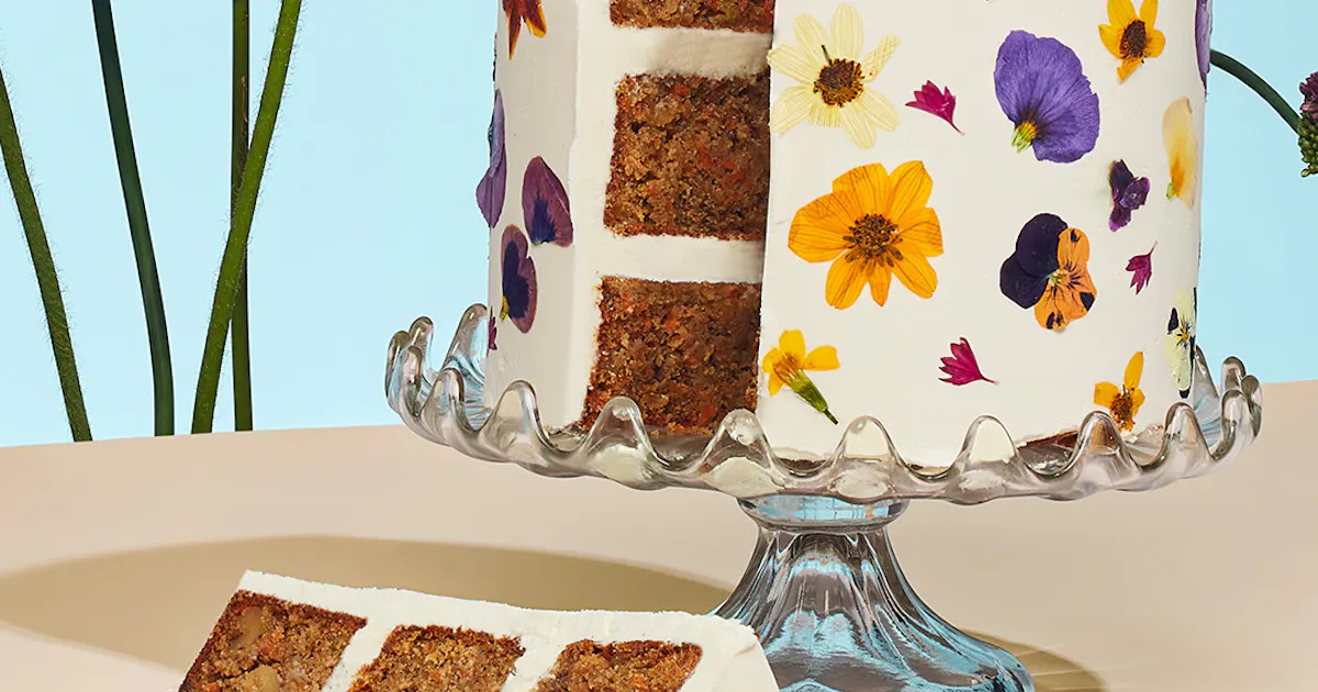 Pressed Flower Cake by Elle's Belles Bakery | Goldbelly | Goldbelly