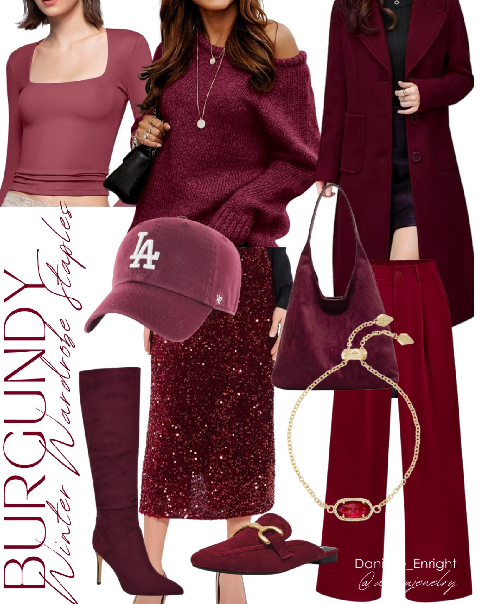 Burgundy is the color of the season. Here are some pieces to incorporate into your winter wardrobe from a burgundy off shoulder sweater to a sequin skirt. I love pairing monochromatic pieces for a chic and casual led money aesthetic 

#LTKSeasonal #LTKStyleTip #LTKHoliday