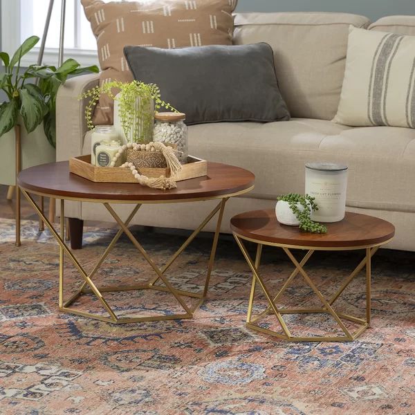 Dunavant Frame 2 Piece Bunching Tables | Wayfair North America