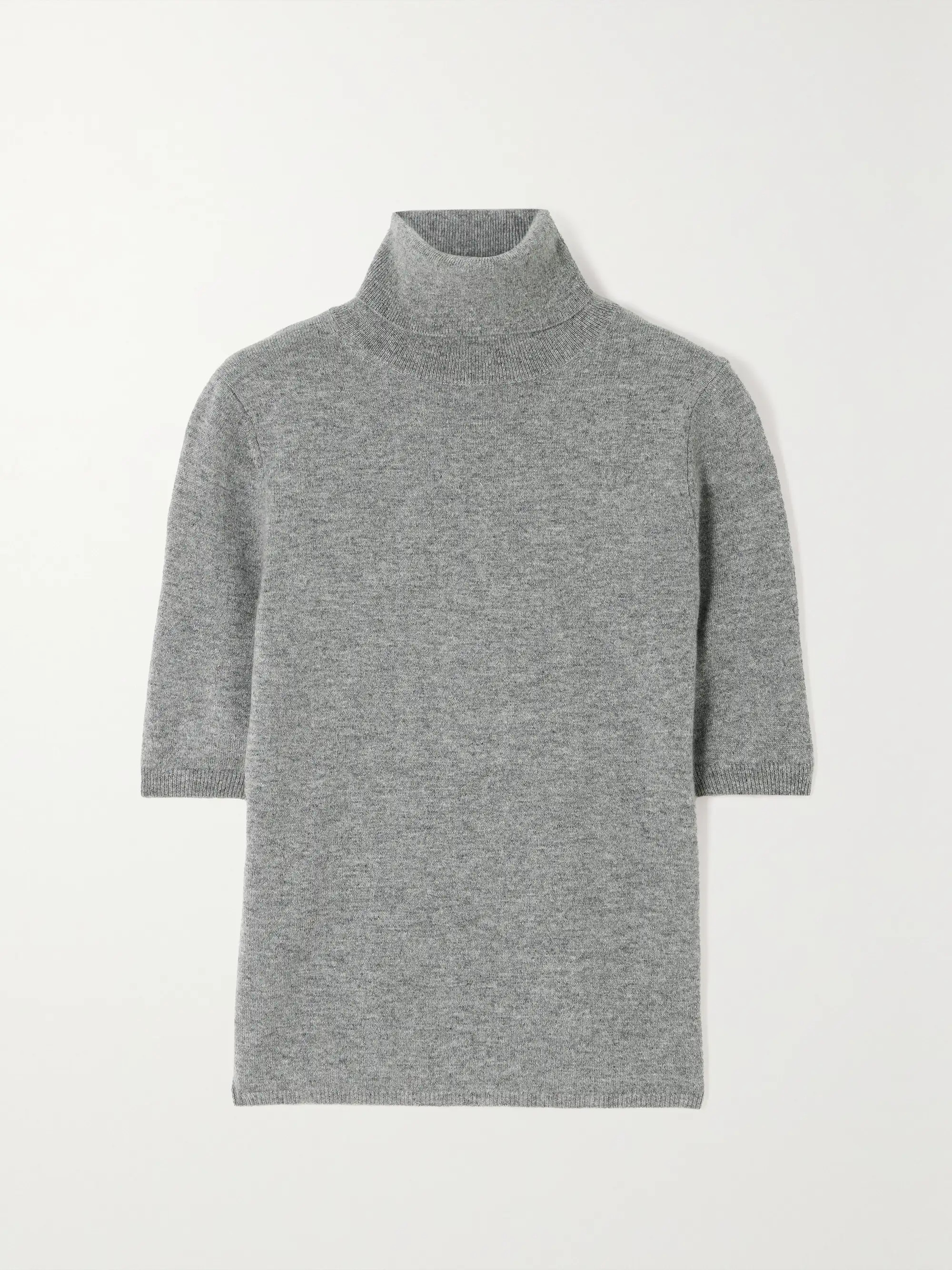Mélange cashmere turtleneck sweater | NET-A-PORTER (US)