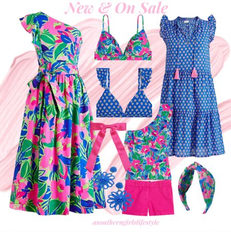 New & On Sale - Blue & Pink Vibrant Summer!

One Shoulder Ruffle Floral Midi Dress (linked the matching mini me dress), One Shoulder One Piece Swimsuit, Pink Chino Shorts, Bikinis, Tiered Coverup Dress, Pink Bow, Blue Beaded Flower Earrings & Headband 

Summer Outfit. Vacation. JCrew Factory  

#LTKSwim #LTKSeasonal #LTKStyleTip