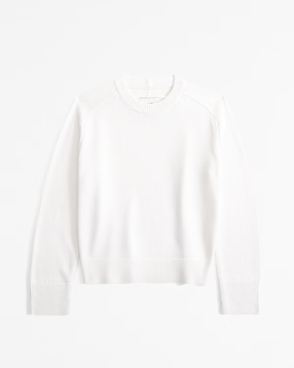 The A&F Madeline Cotton-Blend Crew Sweater | Abercrombie & Fitch (US)