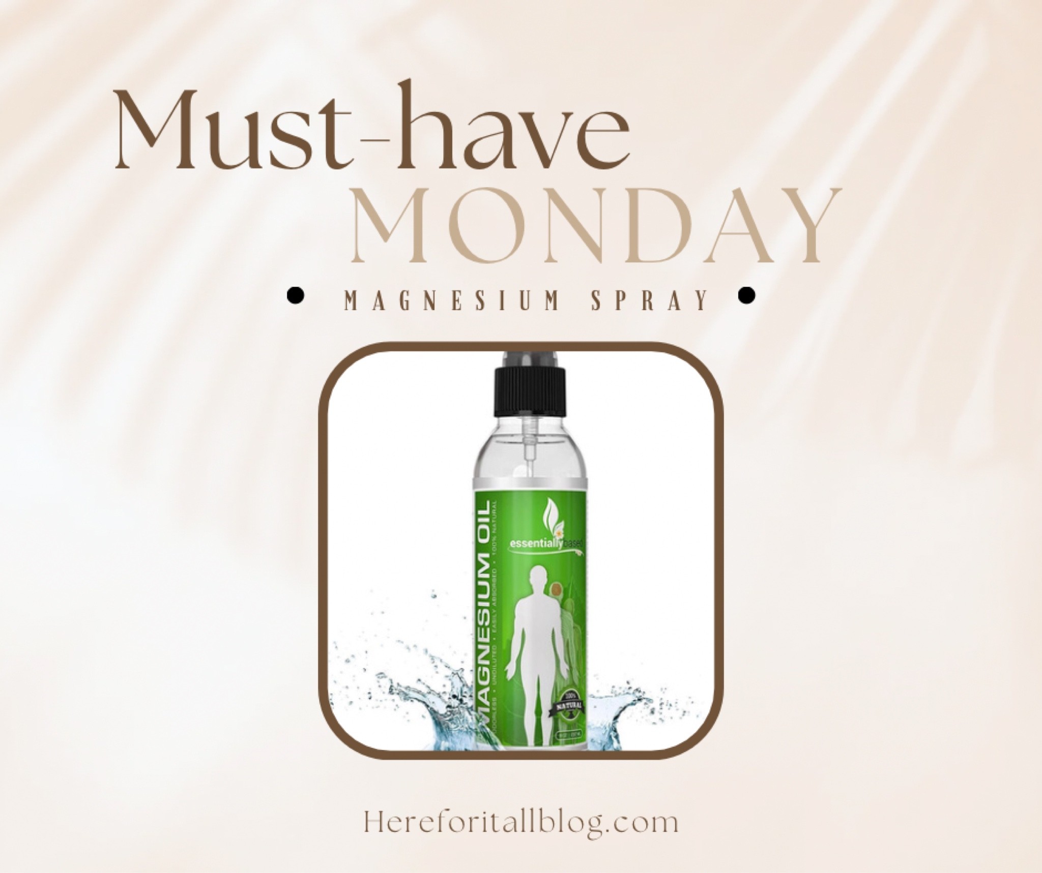 Where has this product been my entire life?! For anyone who works out or gets muscle cramps or wants to look younger and sleep better-this spray is magical!! It does have a tingle factor for some new users, myself included, but the results are WORTH IT. Just mix with some lotion to lessen the tingle effect. Under $10!

#LTKfamily #LTKhome #LTKfit