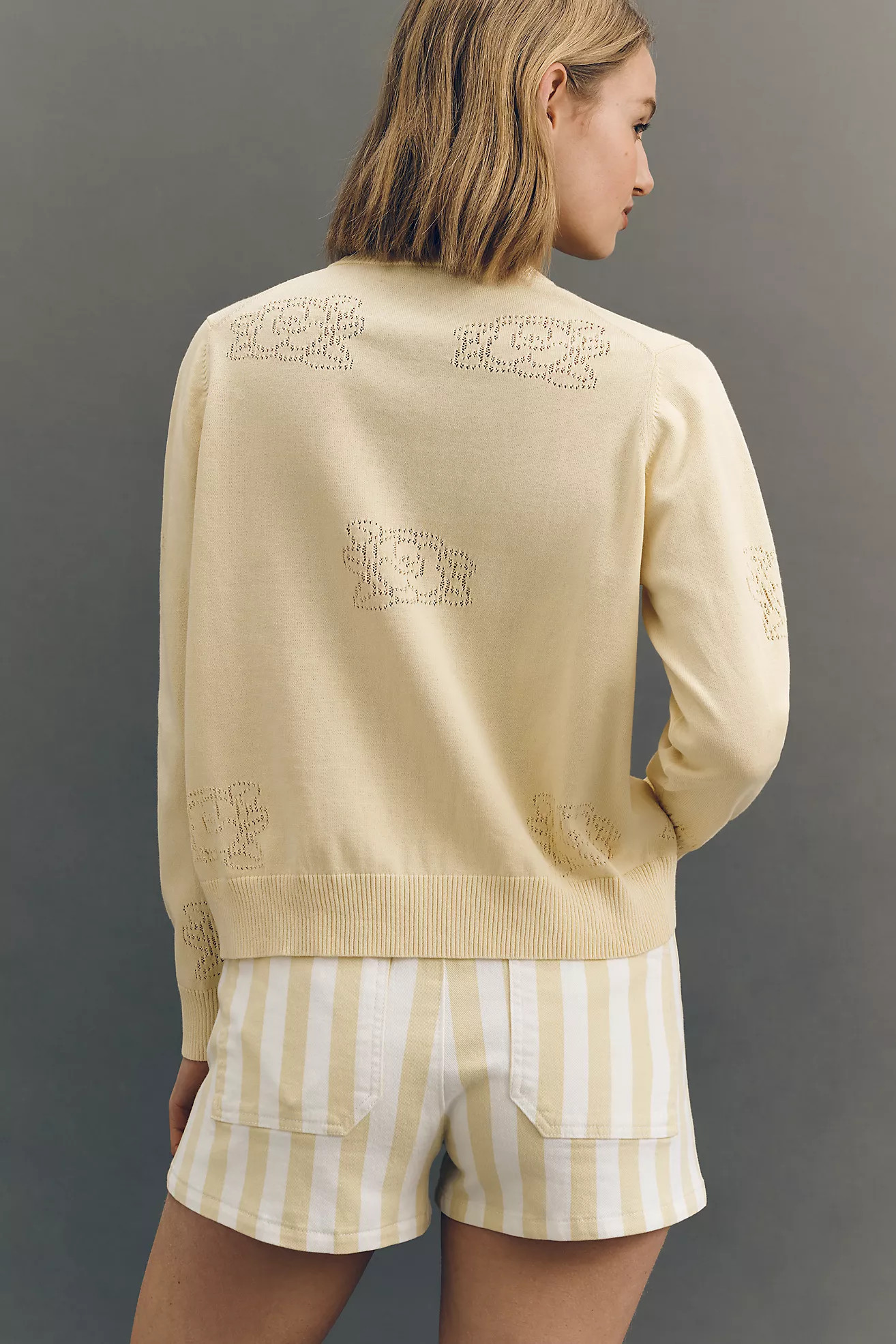The Tiny Big Sister 100% Cotton Floral Cardigan | Anthropologie (US)