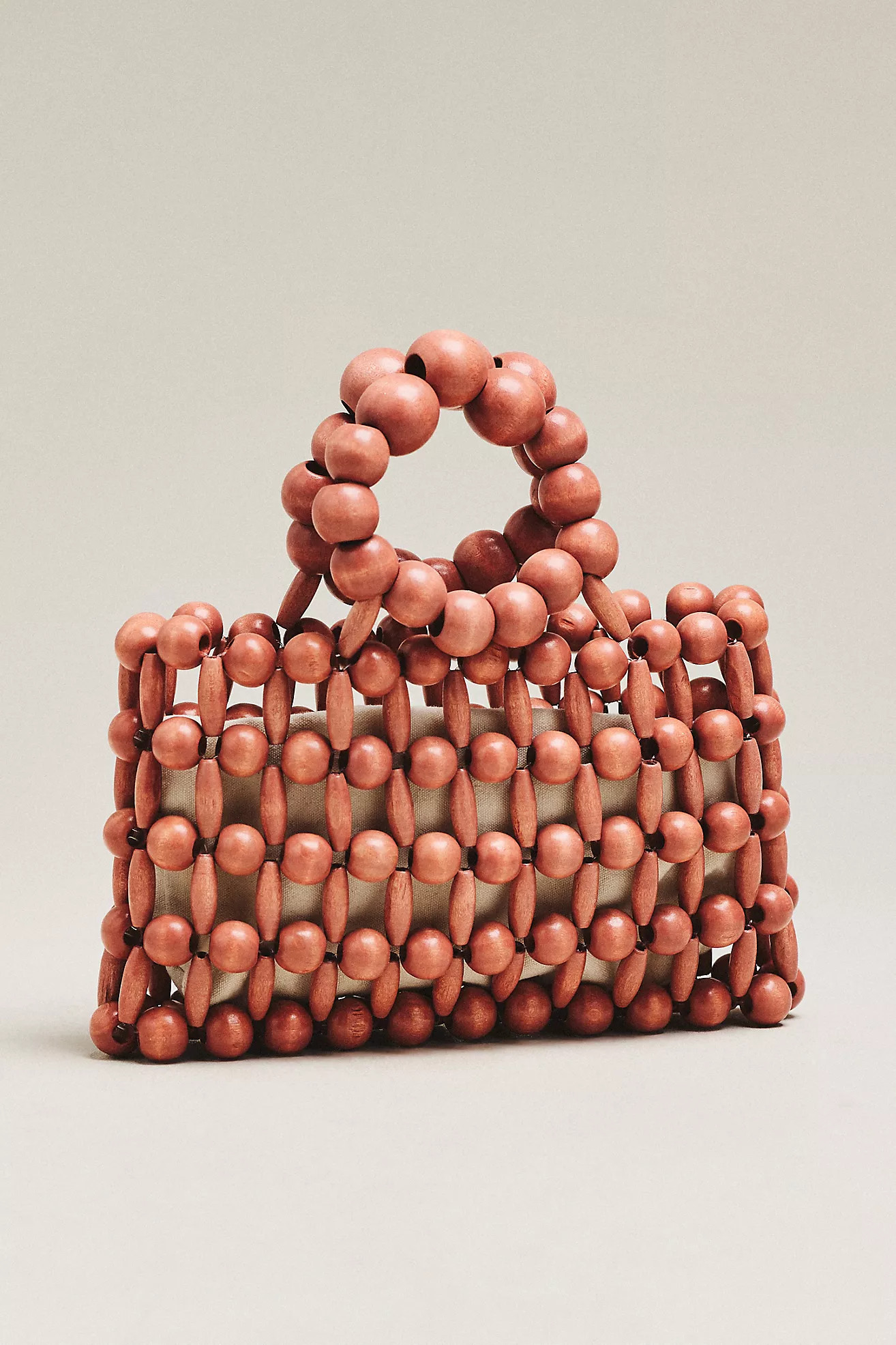Wood Bead Top-Handle Mini Satchel | Anthropologie (US)