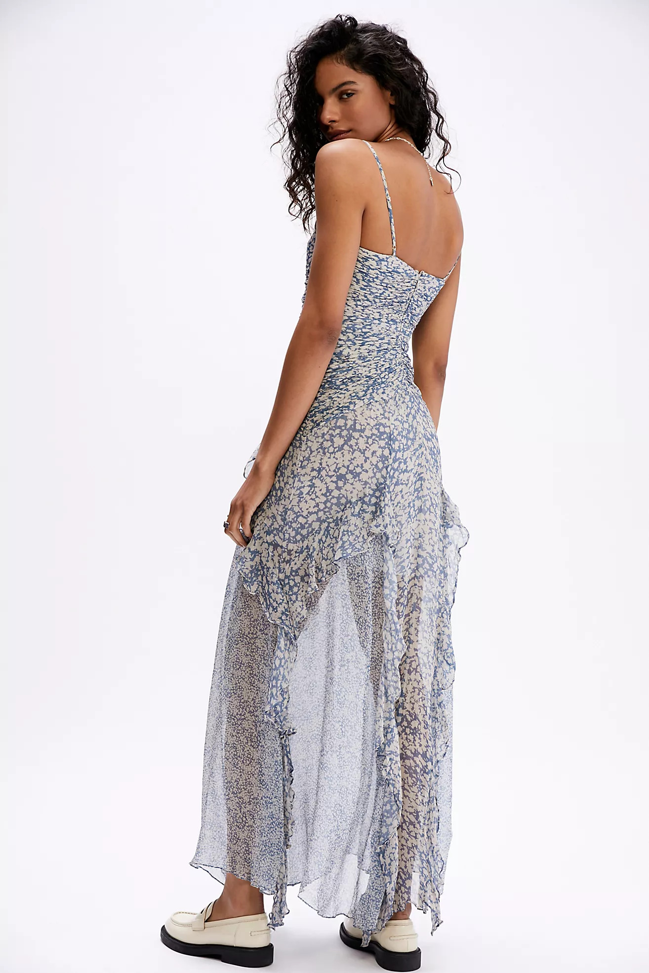 Shona Joy Candice Ruched Frill Dress | Free People (UK)