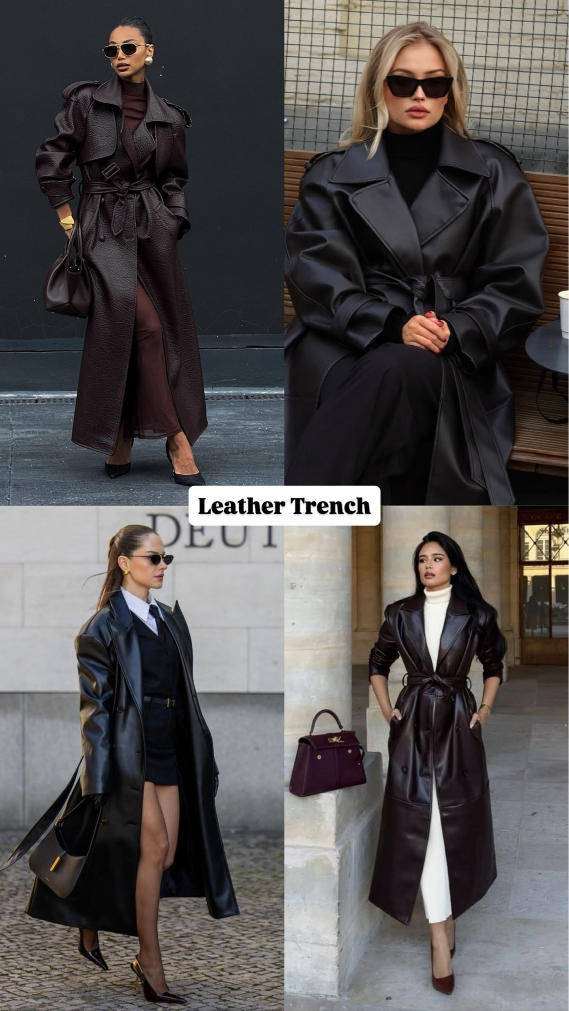 Leather Trench
The leather trench is having a moment 🖤
#LeatherTrench #FallTrends #FallFashion

#LTKSaleAlert #LTKootd