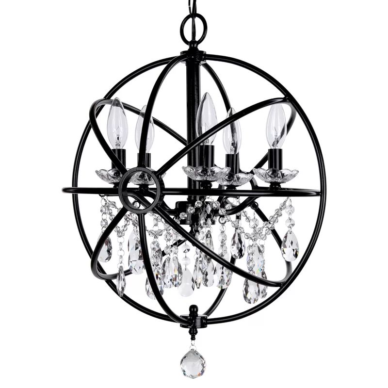 Benton 5 - Light Candle Style Globe Chandelier | Wayfair North America