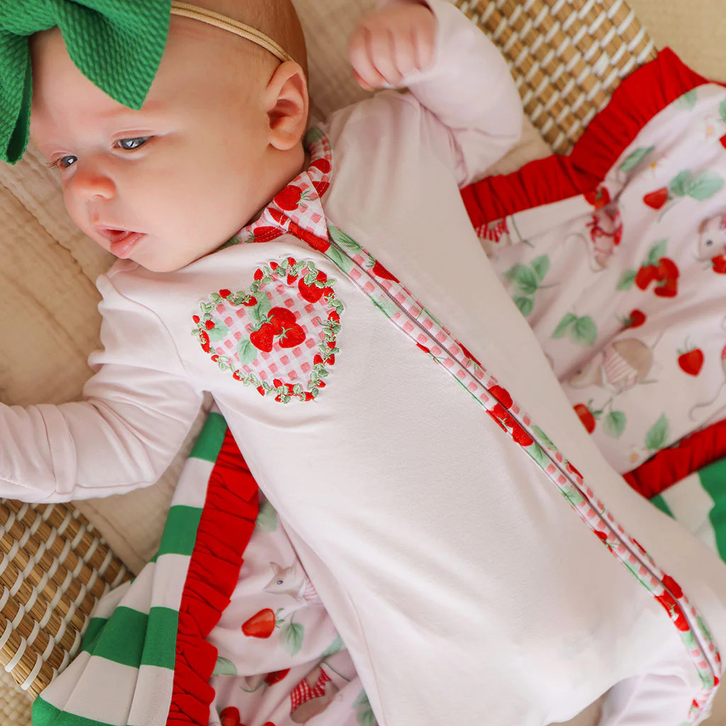 Sweet Strawberries Convertible One Piece | Posh Peanut