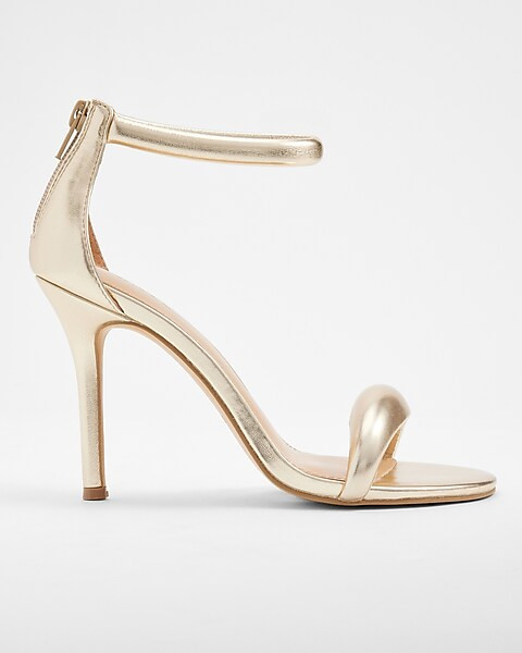 Puff Ankle Band Heeled Sandals | Express